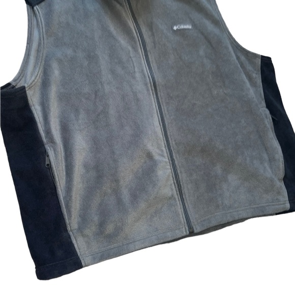 Columbia Steens Mountain Fleece Vest in Gray Men’s 4X - Picture 3 of 5